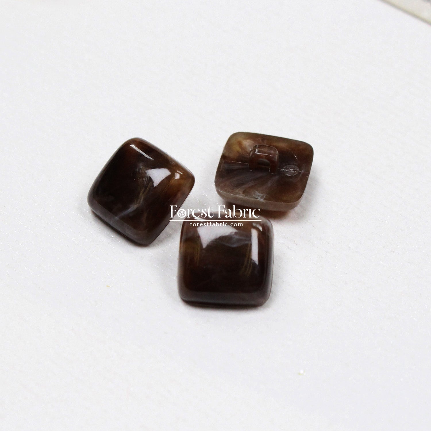 18mm Marbled Square Buttons - FO:REST Fabric 布恩堂Liberty fabrictana lawnjapanese fabricykk zipper