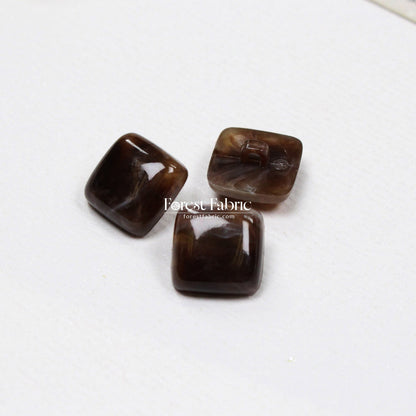 18mm Marbled Square Buttons - FO:REST Fabric 布恩堂Liberty fabrictana lawnjapanese fabricykk zipper