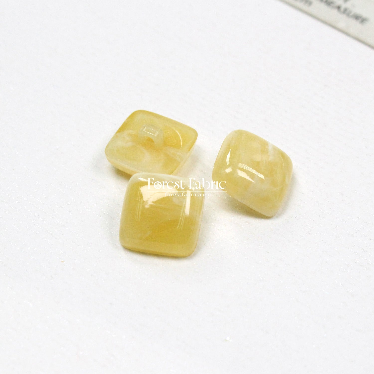 18mm Marbled Square Buttons - FO:REST Fabric 布恩堂Liberty fabrictana lawnjapanese fabricykk zipper