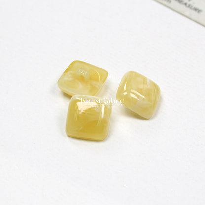 18mm Marbled Square Buttons - FO:REST Fabric 布恩堂Liberty fabrictana lawnjapanese fabricykk zipper