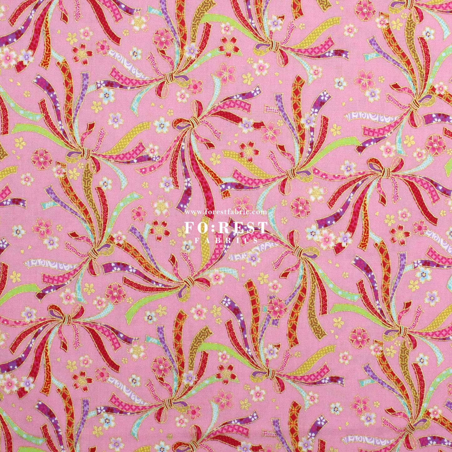 cotton - Decorative Noshi Sakura fabric Pink
