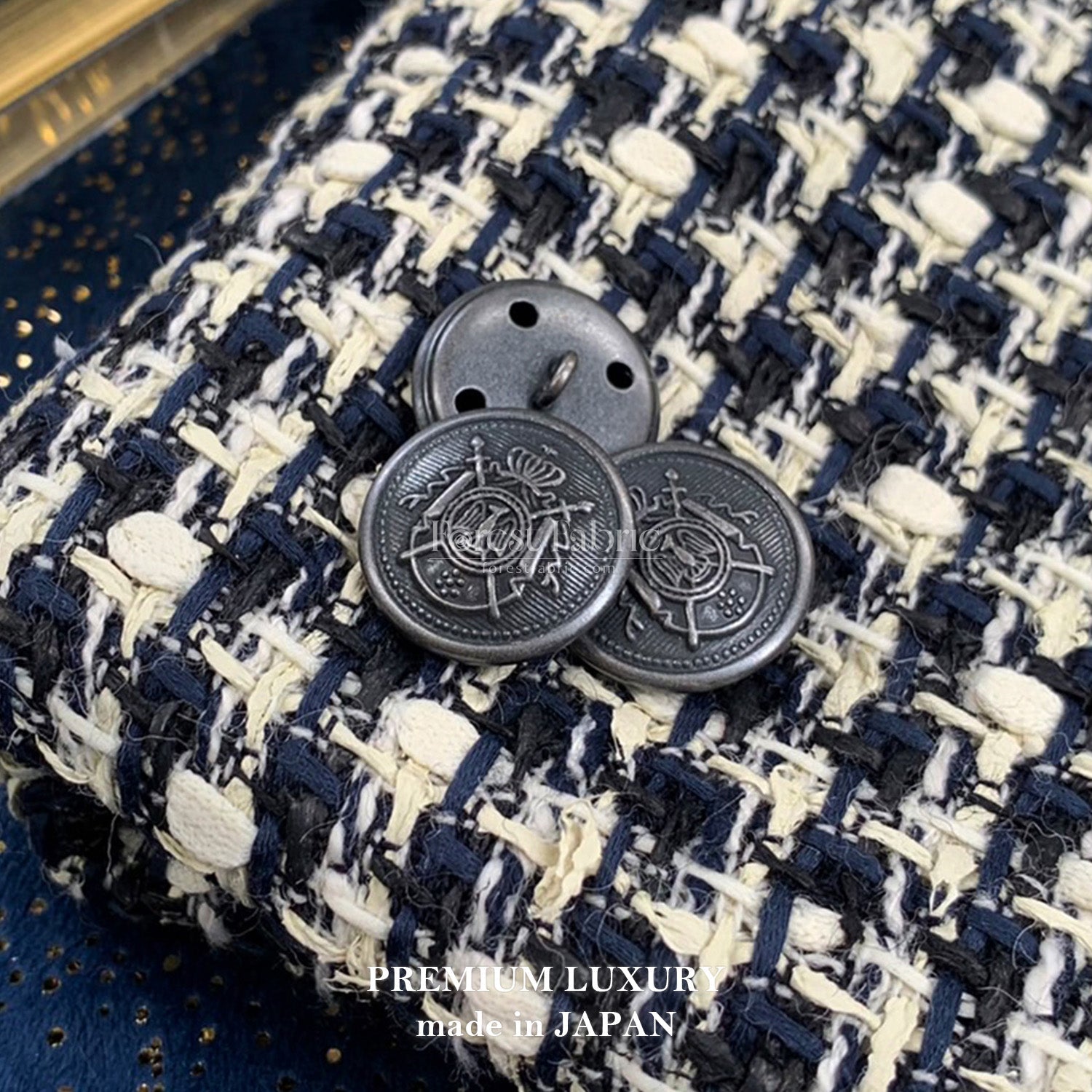 21mm Royal Emblem Metal Buttons - FO:REST Fabric 布恩堂Liberty fabrictana lawnjapanese fabricykk zipper