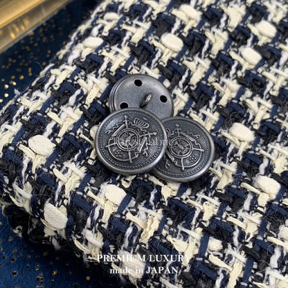 21mm Royal Emblem Metal Buttons - FO:REST Fabric 布恩堂Liberty fabrictana lawnjapanese fabricykk zipper