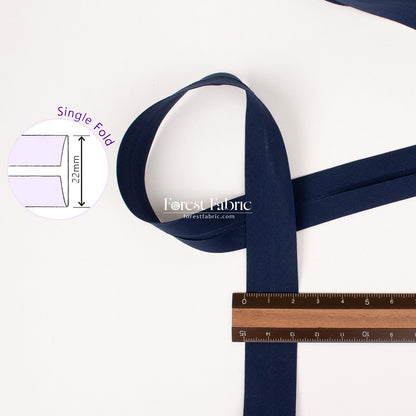 22mm Liberty Tana Lawn Single Fold Bias Binding Tape - solid - FO:REST Fabric 布恩堂Liberty fabrictana lawnjapanese fabricykk zipper