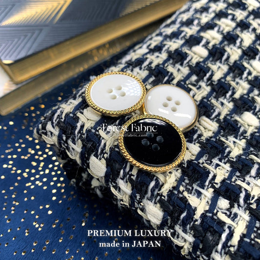 23mm Classic Monotone Gold - Trimmed Buttons - FO:REST Fabric 布恩堂Liberty fabrictana lawnjapanese fabricykk zipper