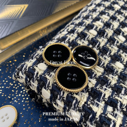 23mm Classic Monotone Gold - Trimmed Buttons - FO:REST Fabric 布恩堂Liberty fabrictana lawnjapanese fabricykk zipper