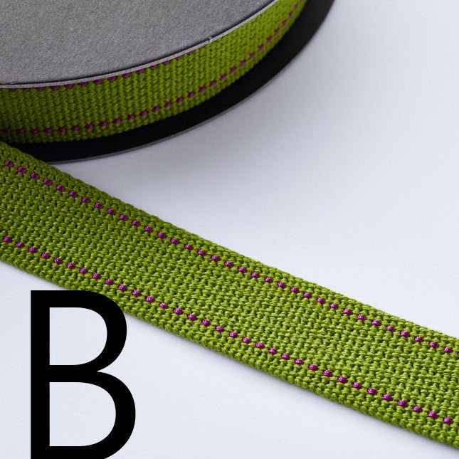 2.5cm Echino Polyester webbing - 50cm - FO:REST Fabric 布恩堂Liberty fabrictana lawnjapanese fabricykk zipper
