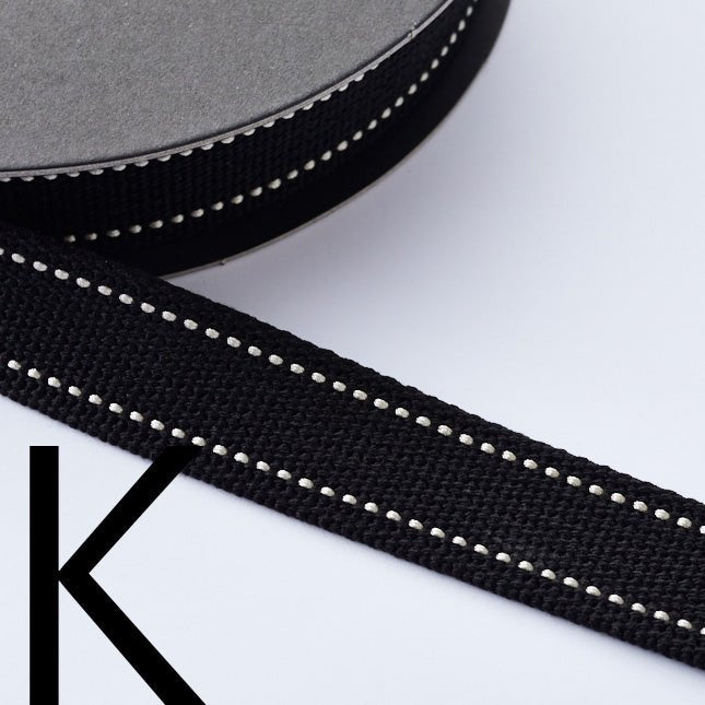 2.5cm Echino Polyester webbing - 50cm - FO:REST Fabric 布恩堂Liberty fabrictana lawnjapanese fabricykk zipper