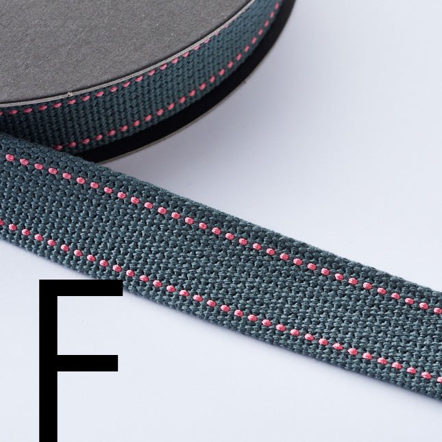 2.5cm Echino Polyester webbing - 50cm - FO:REST Fabric 布恩堂Liberty fabrictana lawnjapanese fabricykk zipper
