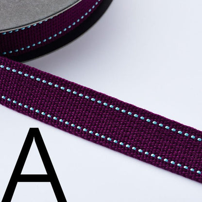 2.5cm Echino Polyester webbing - 50cm - FO:REST Fabric 布恩堂Liberty fabrictana lawnjapanese fabricykk zipper