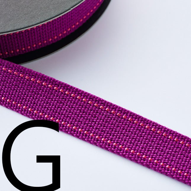 2.5cm Echino Polyester webbing - 50cm - FO:REST Fabric 布恩堂Liberty fabrictana lawnjapanese fabricykk zipper
