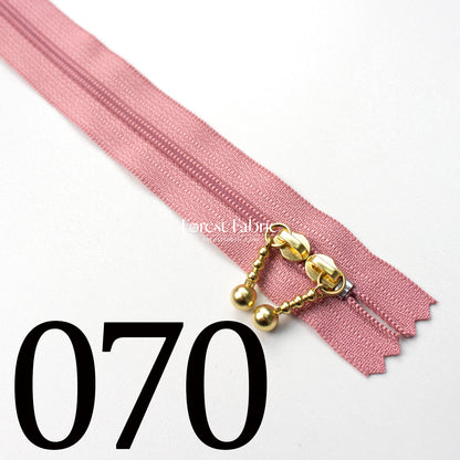 YKK 40cm Double-sided Zipper Golden