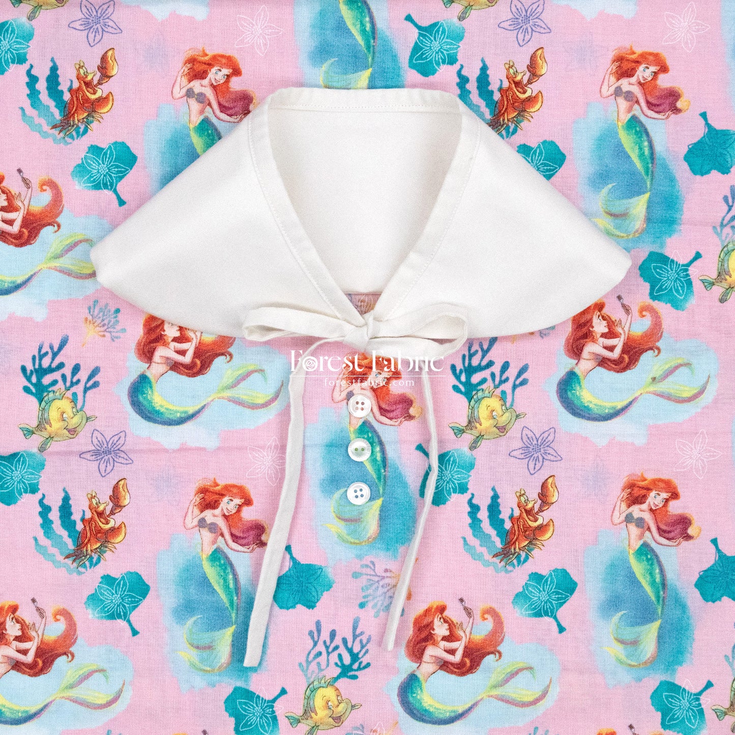 cotton - Ariel fish fabric