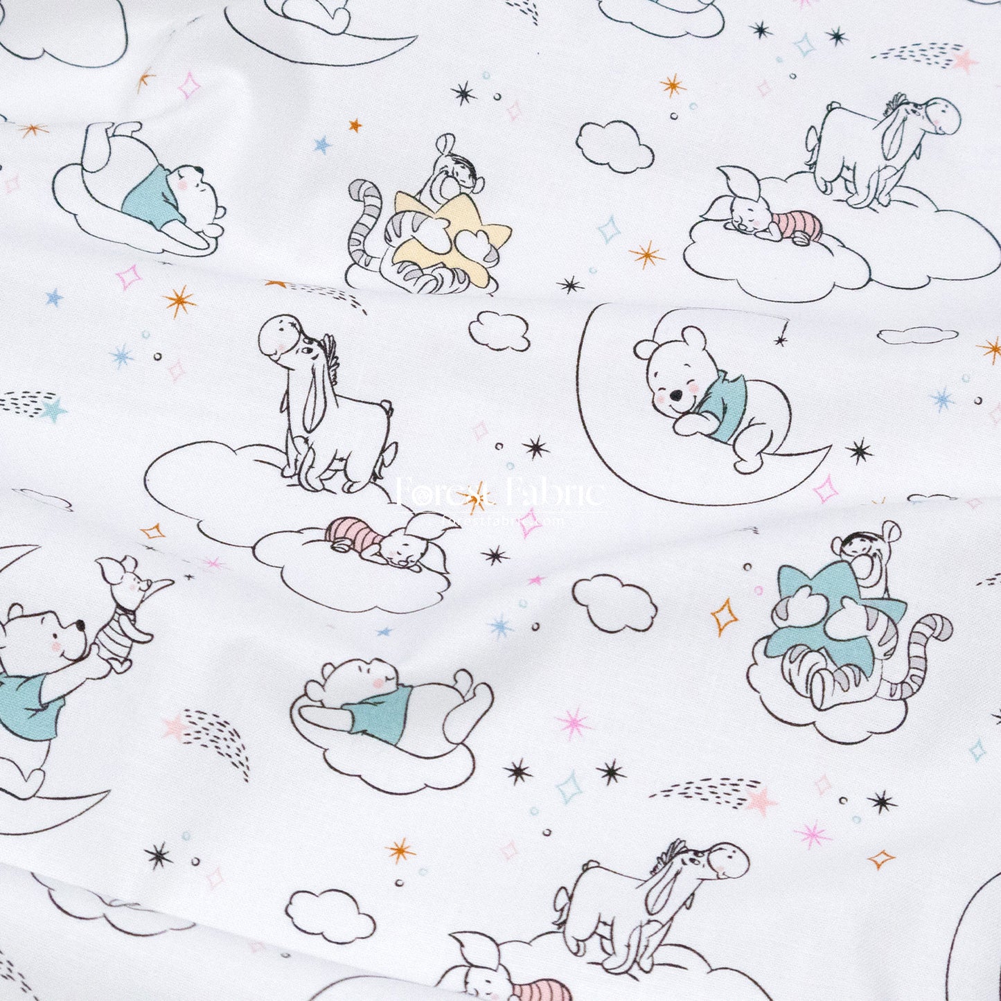cotton - Pooh fabric 1