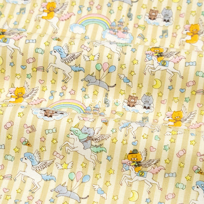 Canvas - Kittens & Unicorns fabric