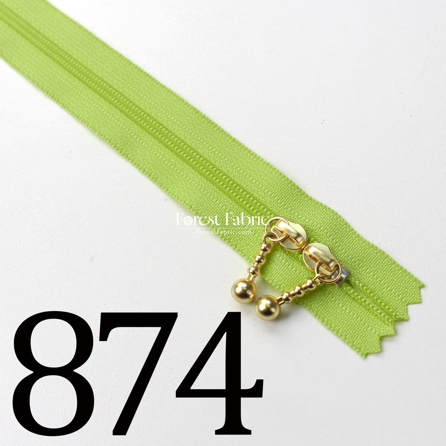 YKK 40cm Double-sided Zipper Golden