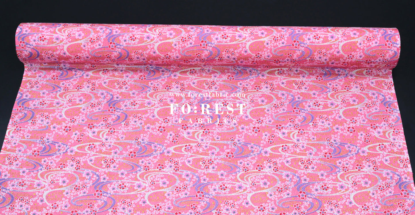 Ichikoshi crepe -  Sakura fabric 4