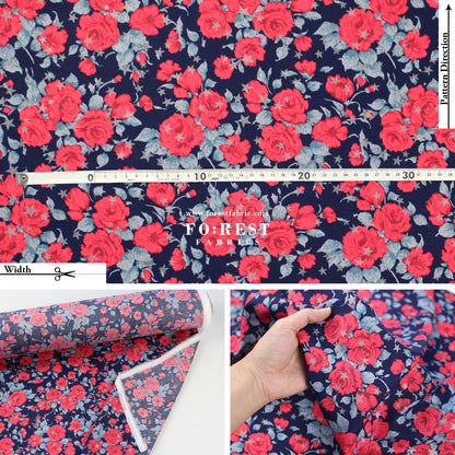 Liberty of London (Cotton Tana Lawn Fabric) - Carline Love Blossom