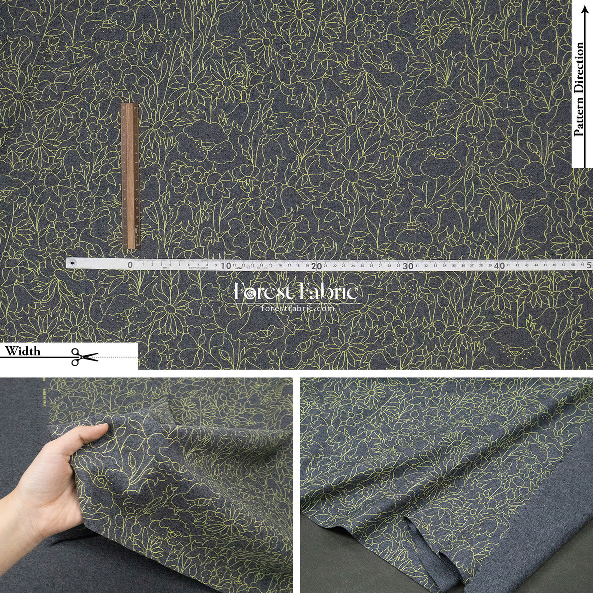 Liberty of London (wool Fabric) - Poppy Valley MWool