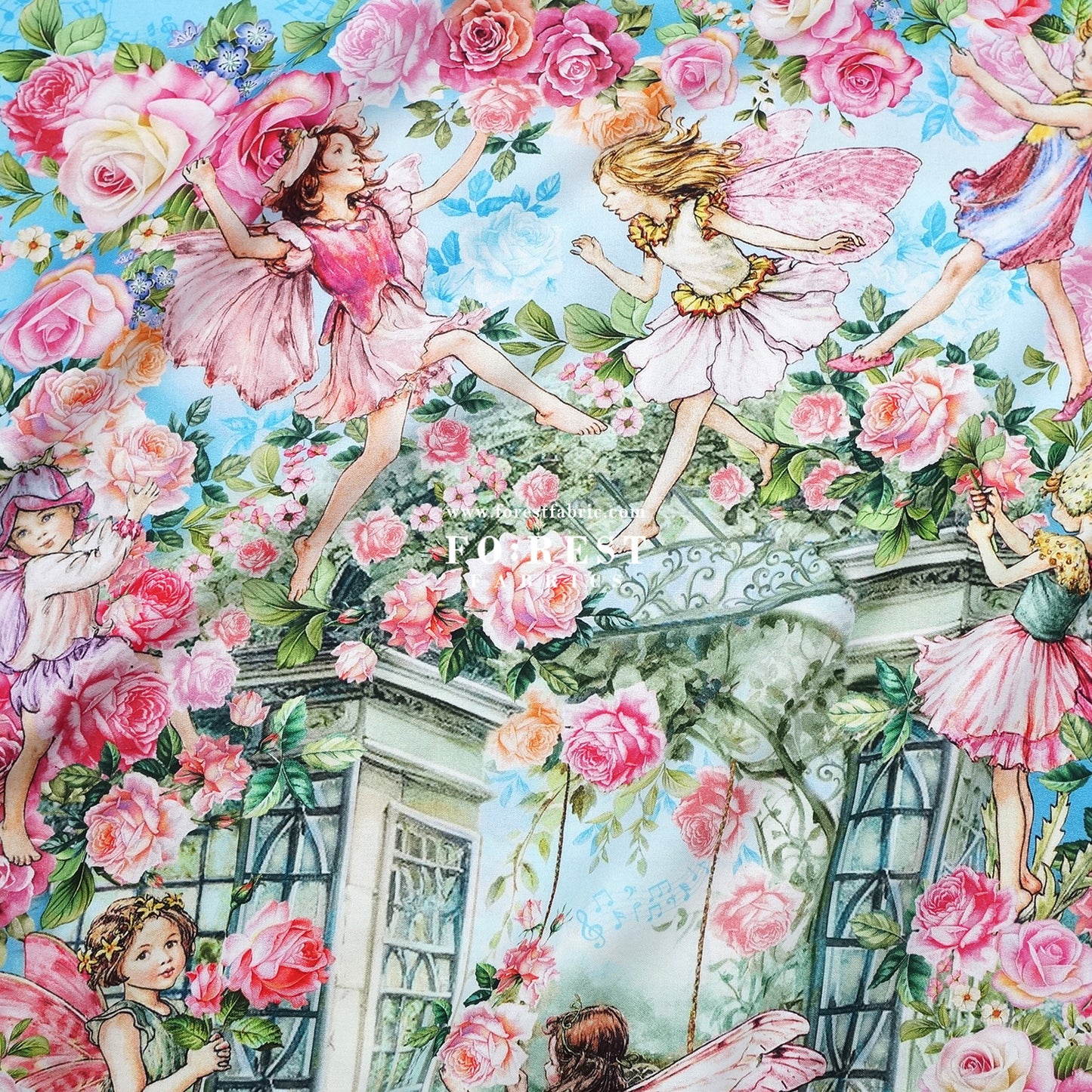 cotton - Spring Song Fairy fabric (PANEL)