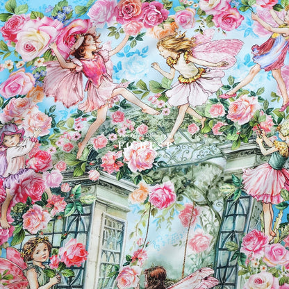 cotton - Spring Song Fairy fabric (PANEL)