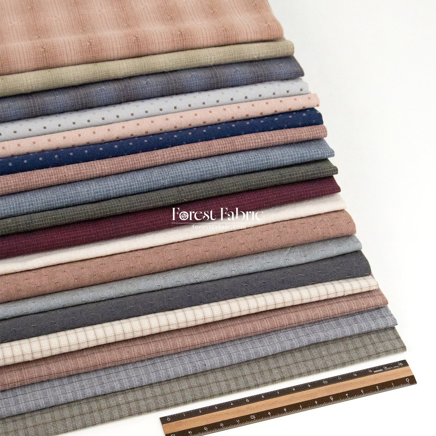 10"square Set - Yarn dyed cotton fabric拼布組100