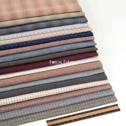 10"square Set - Yarn dyed cotton fabric拼布組100