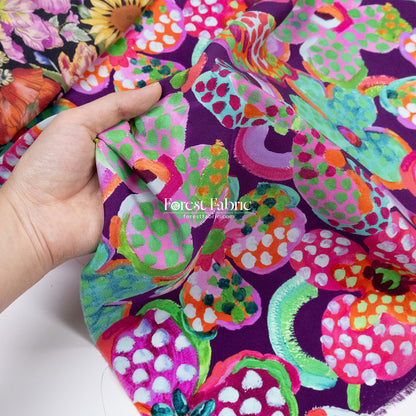 Liberty of London (Silk Crepe de Chine) -  Fauvism Floral