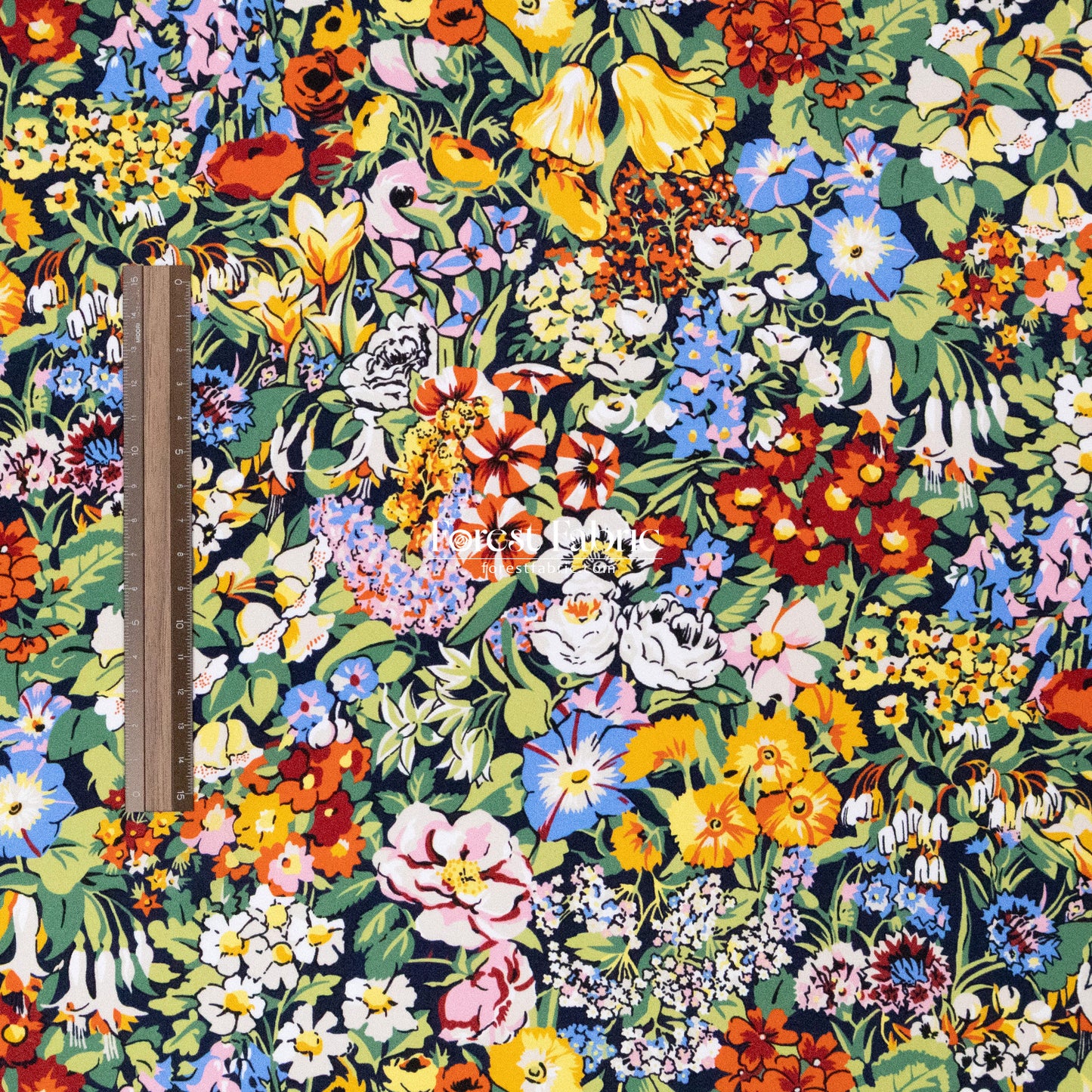 Liberty of London (Silk Satin fabric) - Spring Cottage