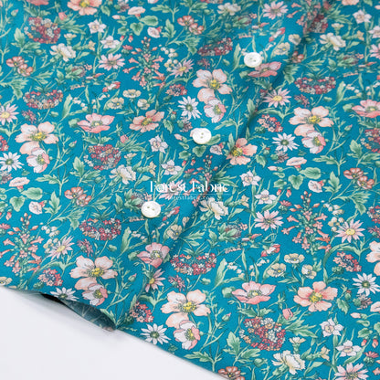 Liberty of London (Silk Satin fabric) - Rachel Meadow