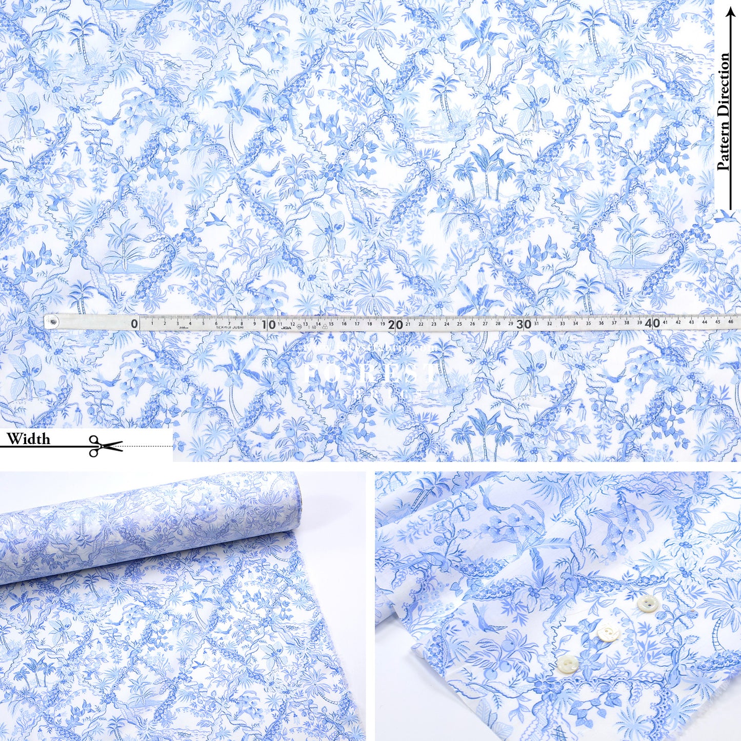 Liberty of London (Tana Lawn™ Cotton Fabric) -  Tropical Toile