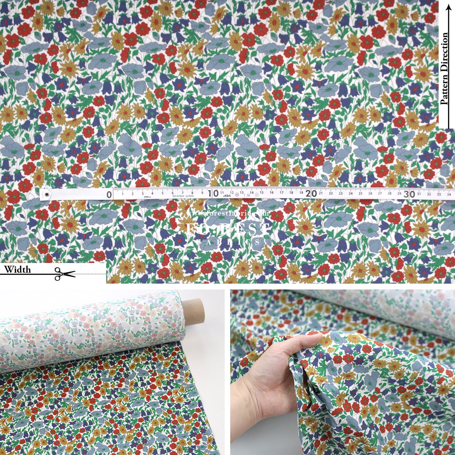 Liberty of London (28w Corduroy Fabric) - Poppy And Daisy