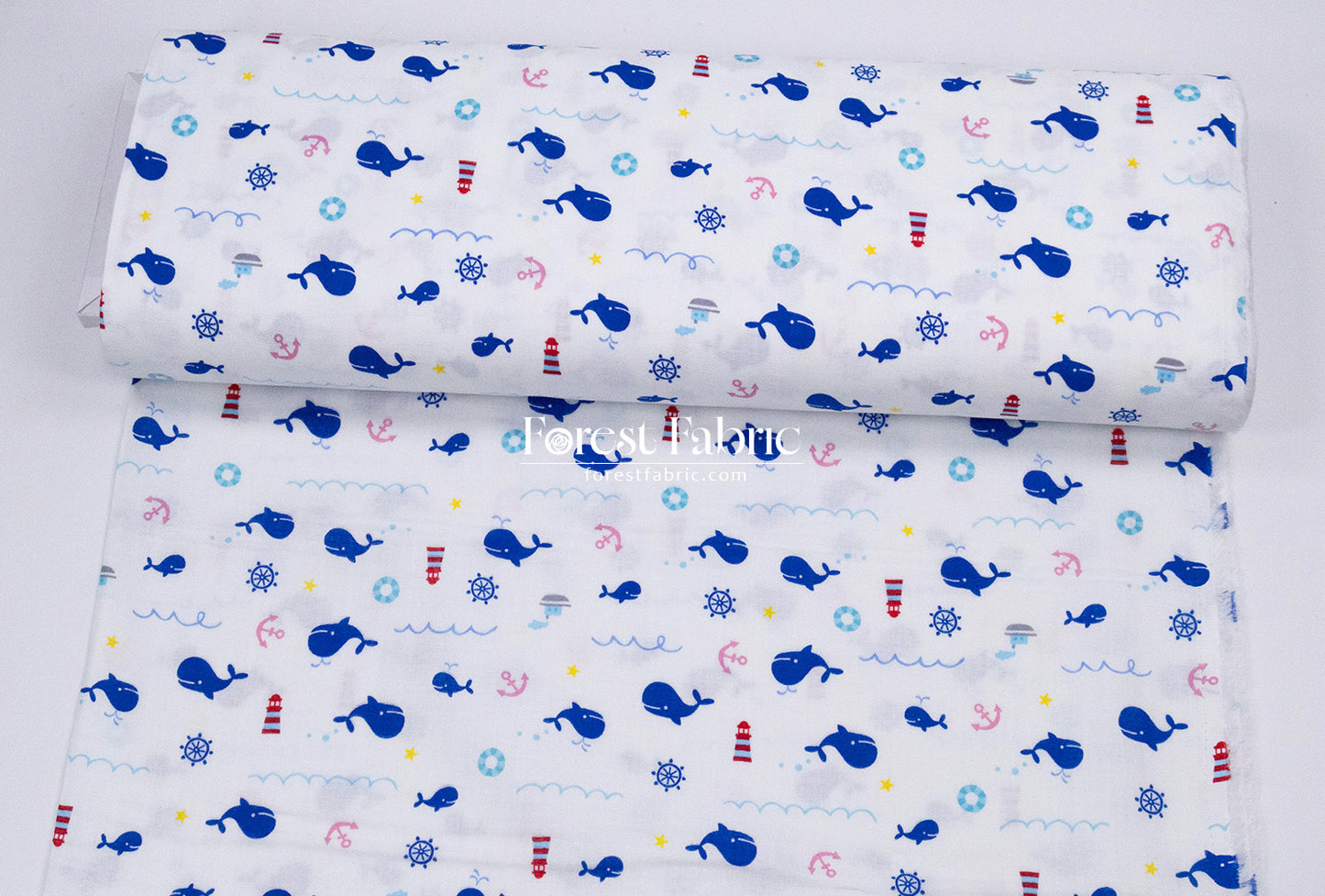 Double gauze - Whale Adventure  fabric