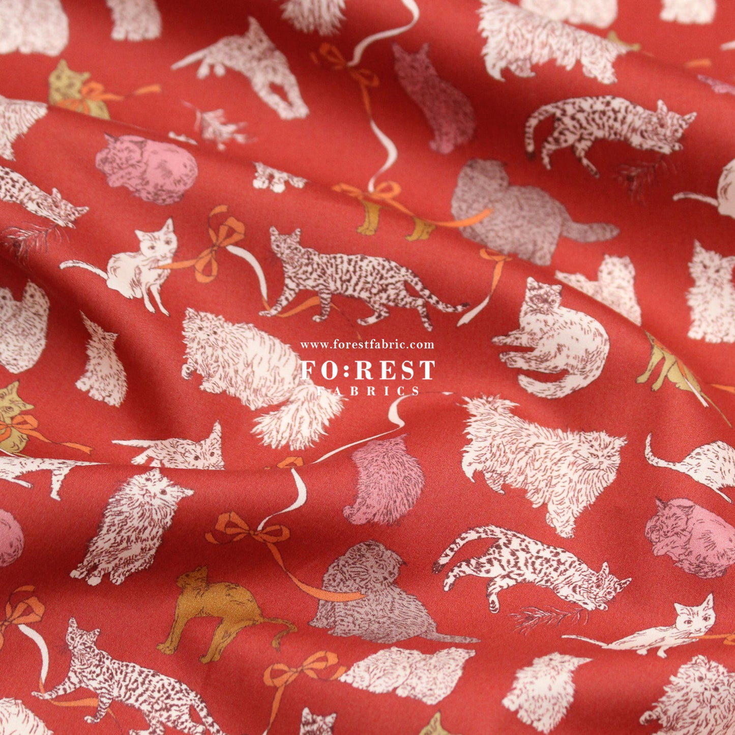 Liberty of London (Tana Lawn™ Cotton Fabric) - Koh & Eito cats