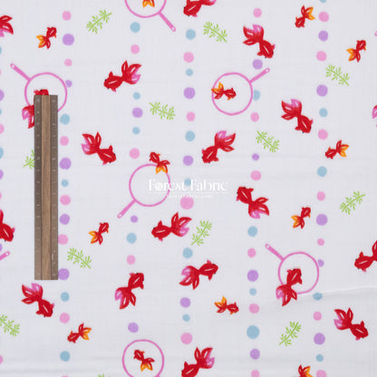 Double gauze - Goldfish scooping fabric