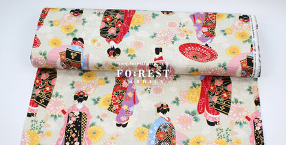 Dobby - Kyoto Geisha Japanese Style fabric