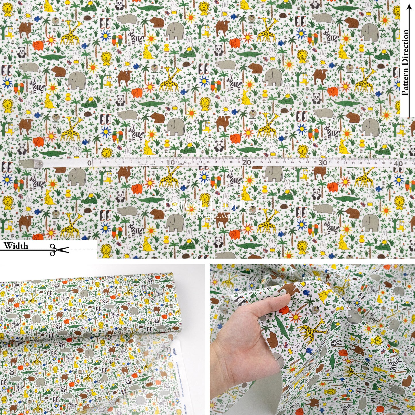 Liberty of London (Cotton Tana Lawn Fabric) - Miffy ZOOLOGY