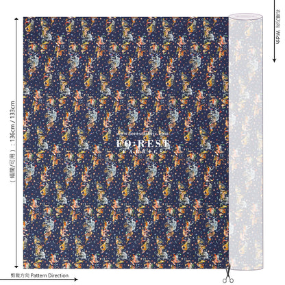 Liberty of London (Organic Tana Lawn Cotton Fabric) - Jungle Crumble A