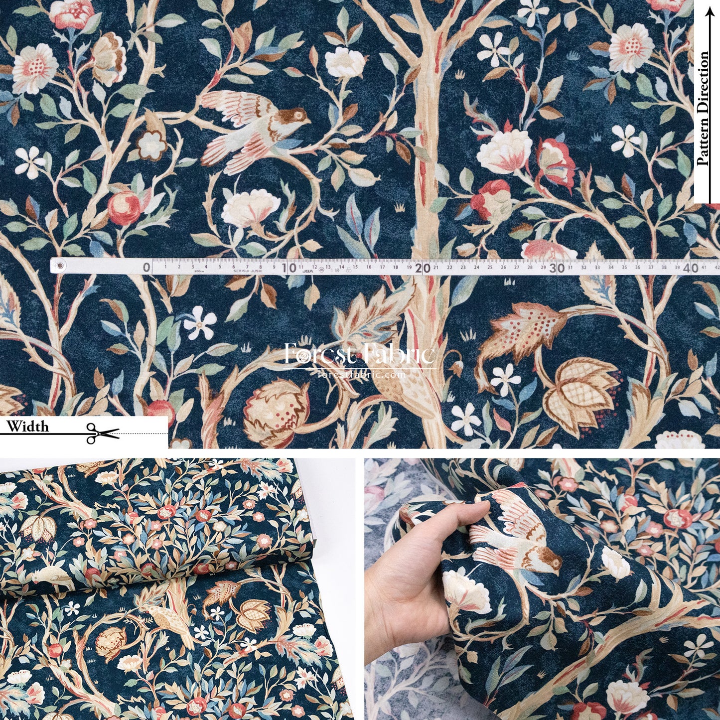 cotton - The Art of William Morris fabric 2