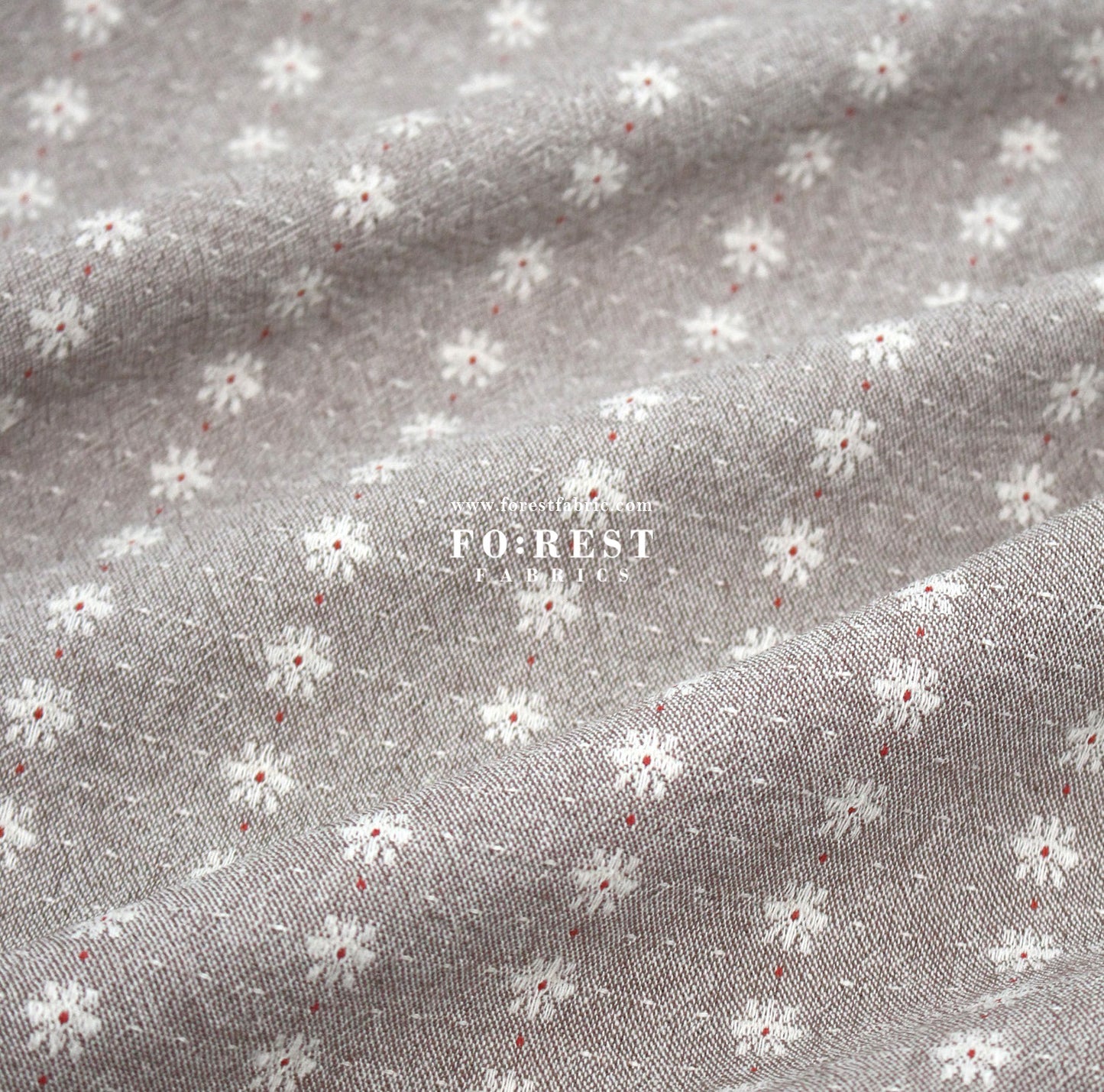 Yarn dyed cotton - Flower fabric