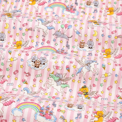 Canvas - Kittens & Unicorns fabric