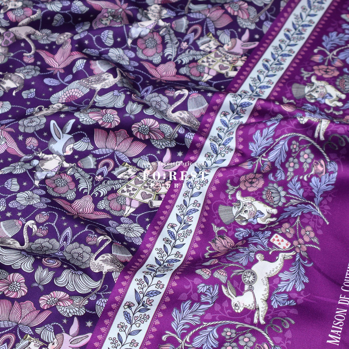 Satin Super Cotton - JoliFleur Poisonberry Thief fabric