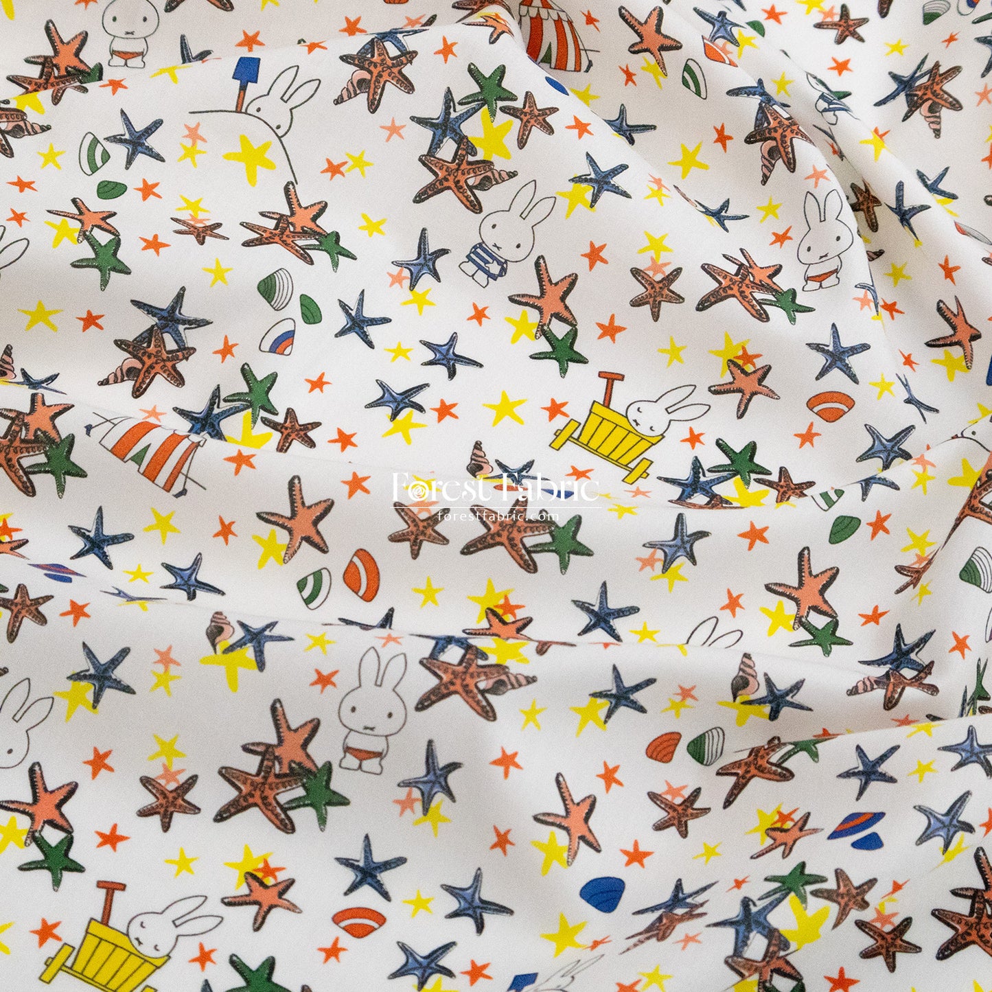 Liberty of London (Cotton Tana Lawn Fabric) - Miffy SEASIDE ESCAPE