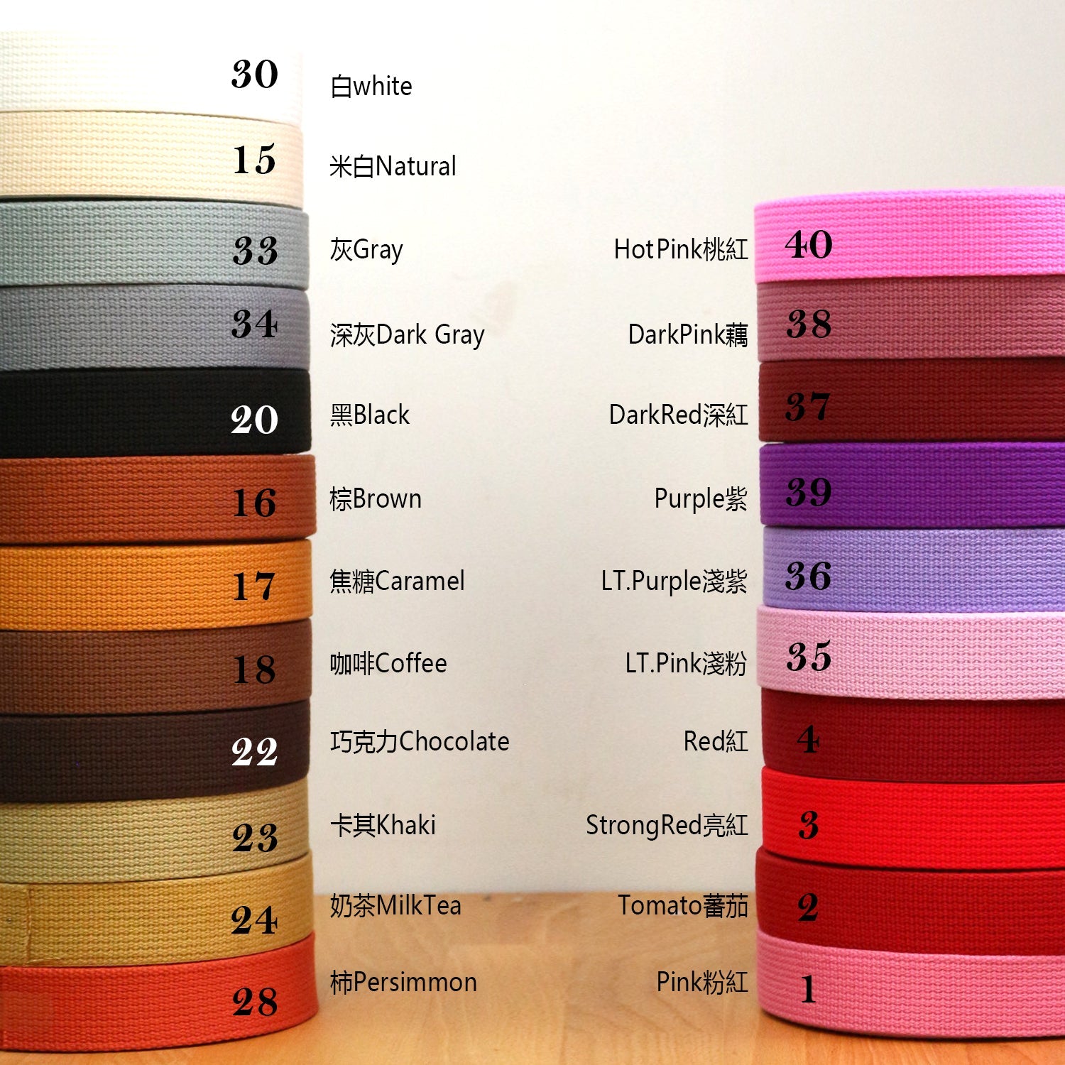 3cm Acrylic Webbing Tape 織帶 - 50cm - FO:REST Fabric 布恩堂Liberty fabrictana lawnjapanese fabricykk zipper