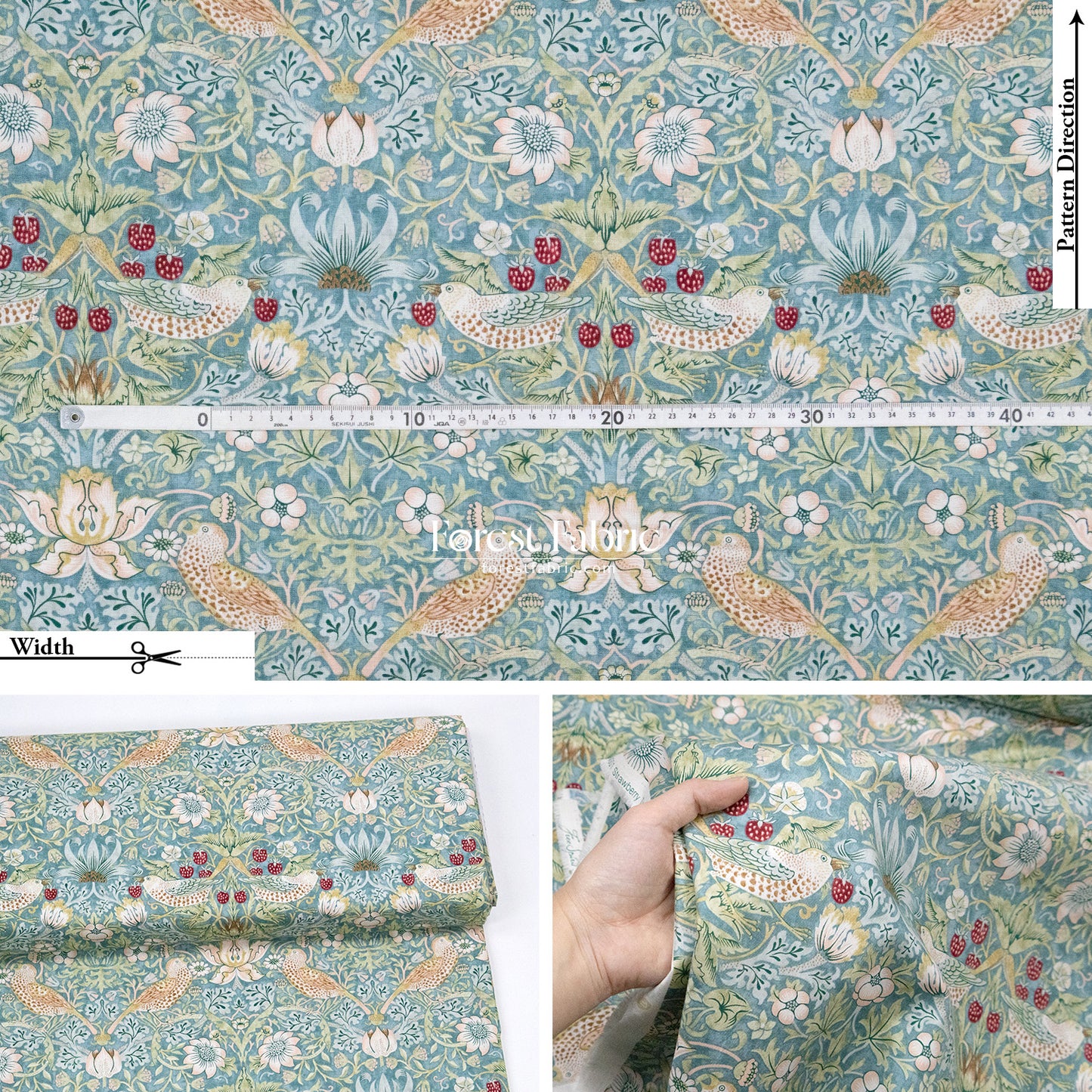 cotton - The Art of William Morris fabric 1