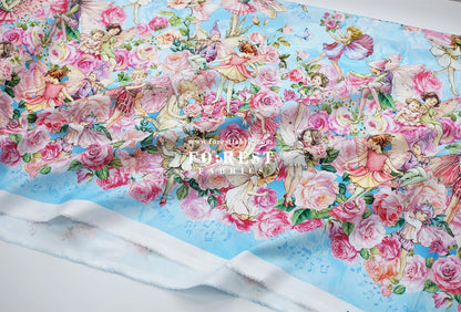 cotton - Spring Song Fairy fabric (Single Border)