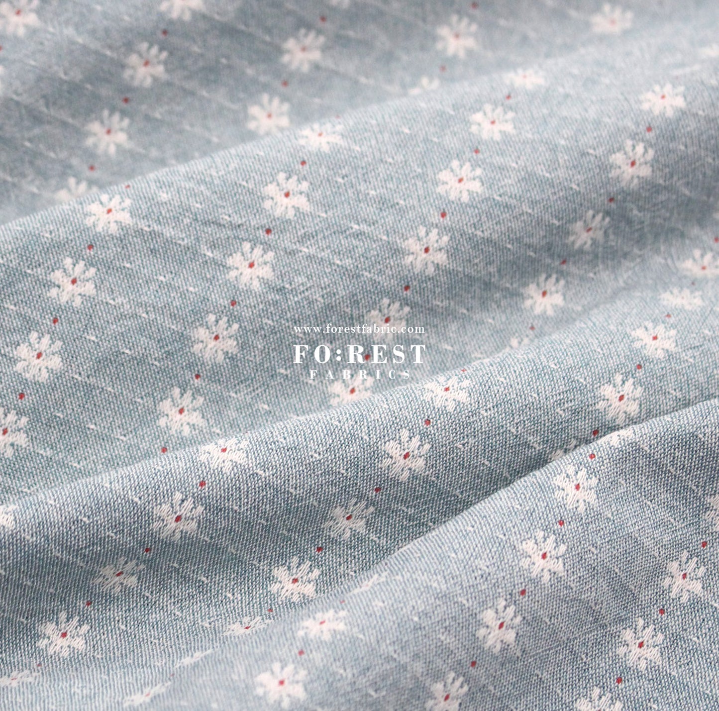 Yarn dyed cotton - Flower fabric