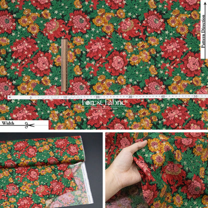 Liberty of London (Cotton Tana Lawn Fabric) - December Day Star