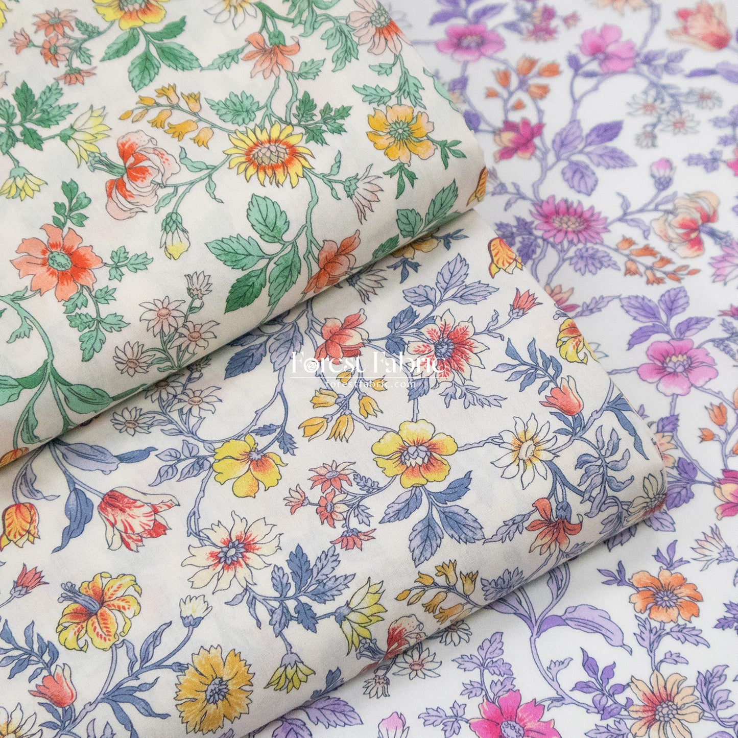 Liberty of London (Cotton Tana Lawn Fabric) - Tiger Lily