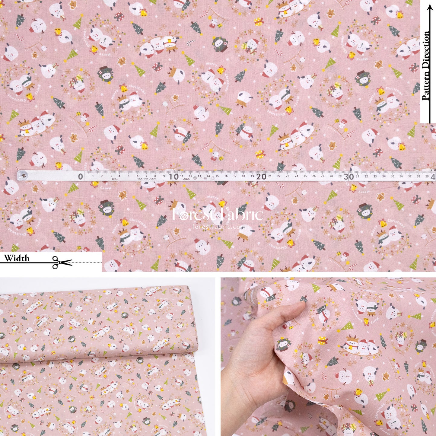 cotton -  Christmas Snowbird fabric